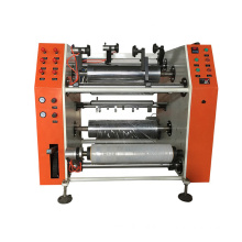 Small Production Line Aluminum Foil Roll Cutting Fan Rewinding Machine